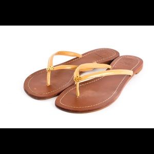 Tory Burch terra thong sandals beige